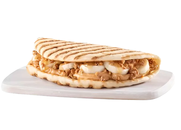 PB BANANA CRUNCH FLATBREAD
