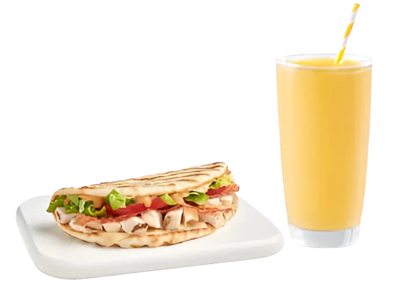 SMOOTHIE AND A FLATBREAD
